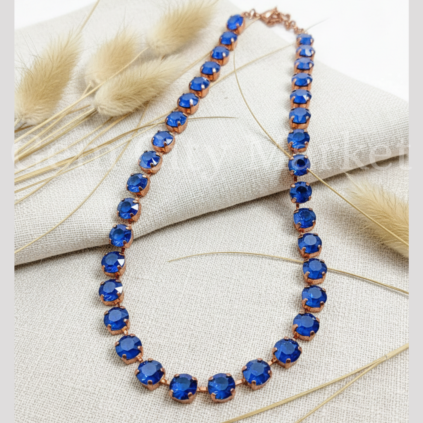 Crystal Necklace - Deep Ocean N005