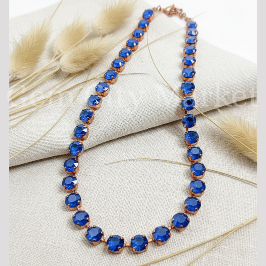 Crystal Necklace - Deep Ocean N005