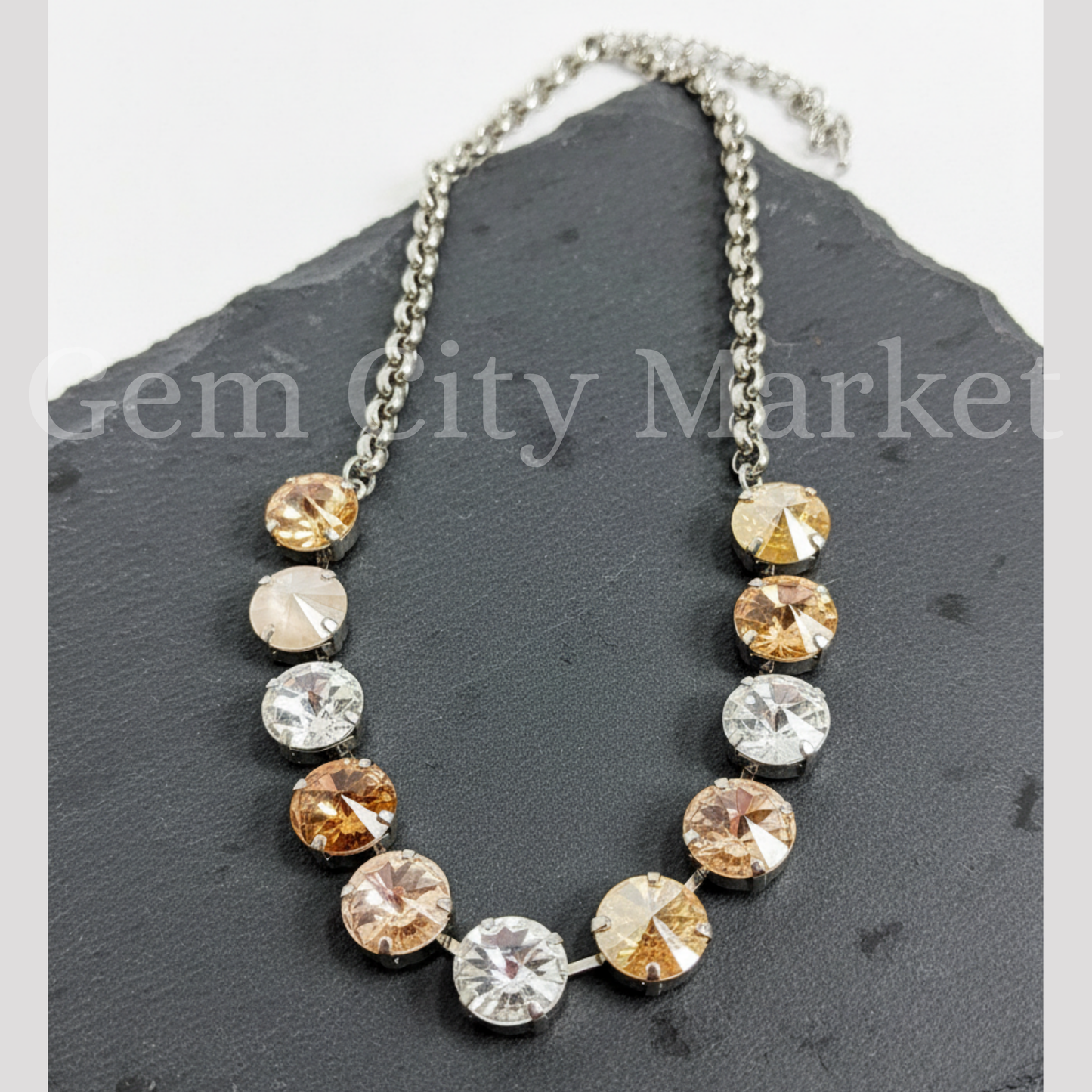 Crystal Necklace - Gilded N007