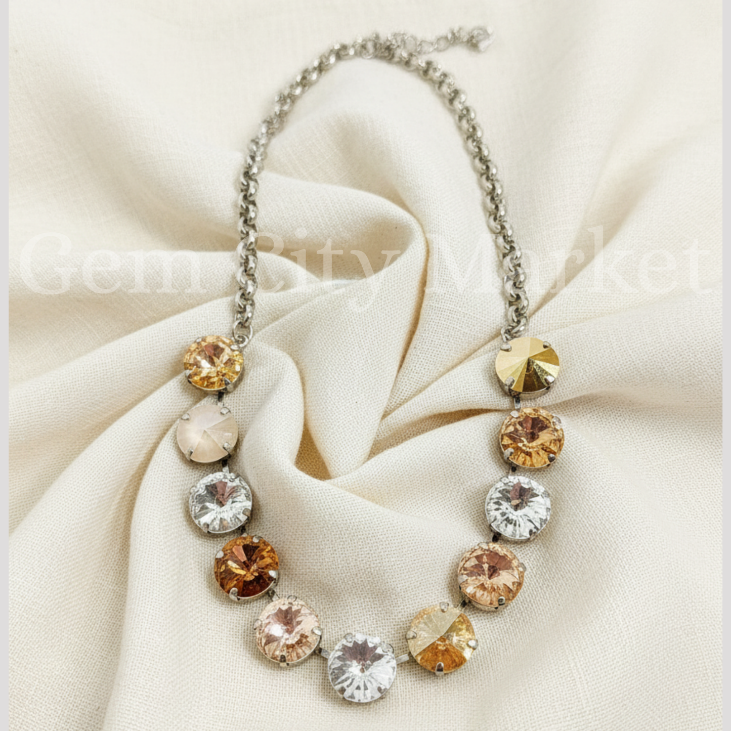 Crystal Necklace - Gilded N007