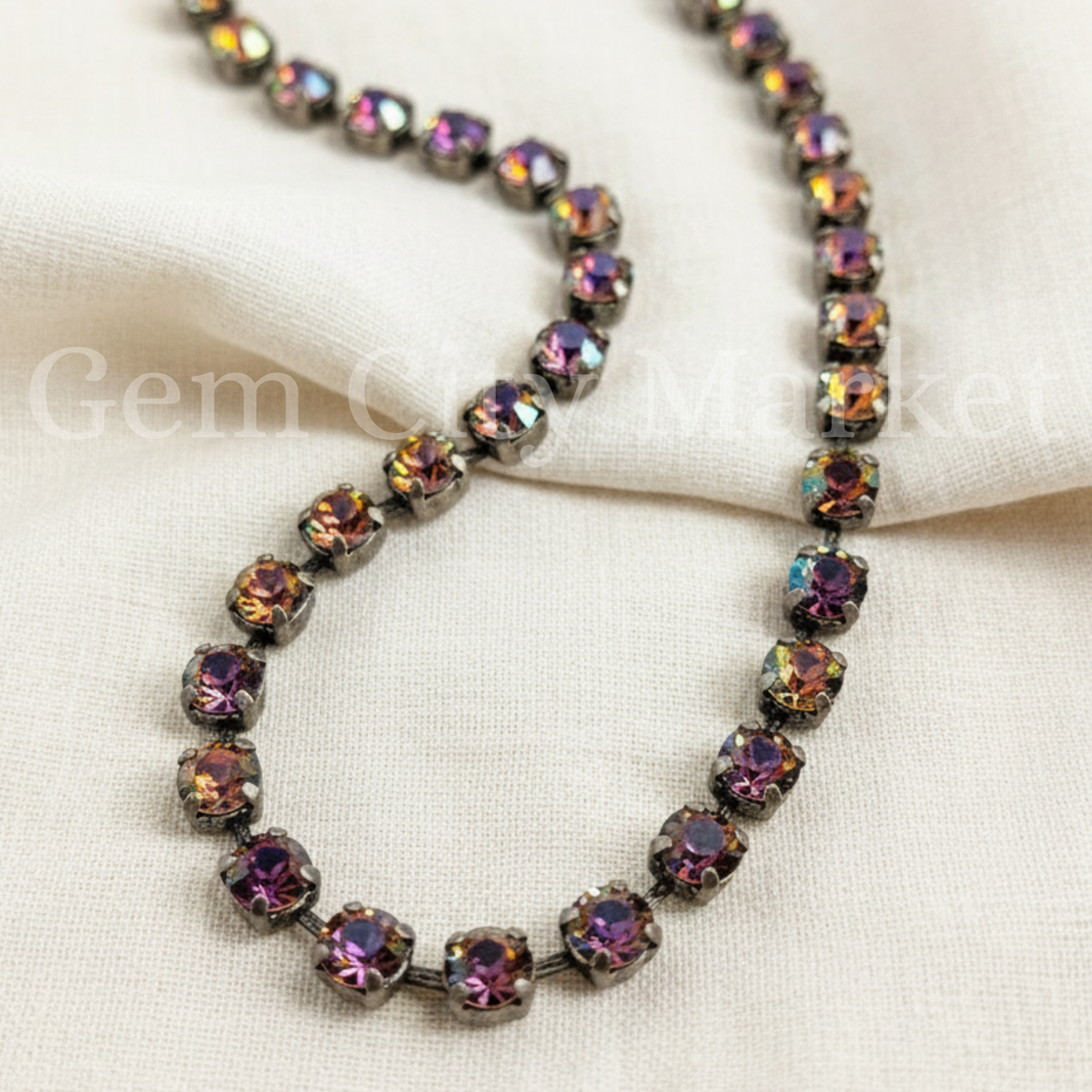 Crystal Necklace - Obsidian Kiss N013
