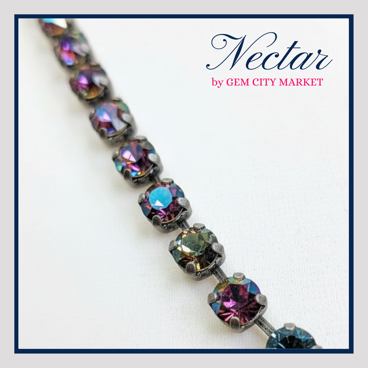 Crystal Necklace - Obsidian Kiss N013