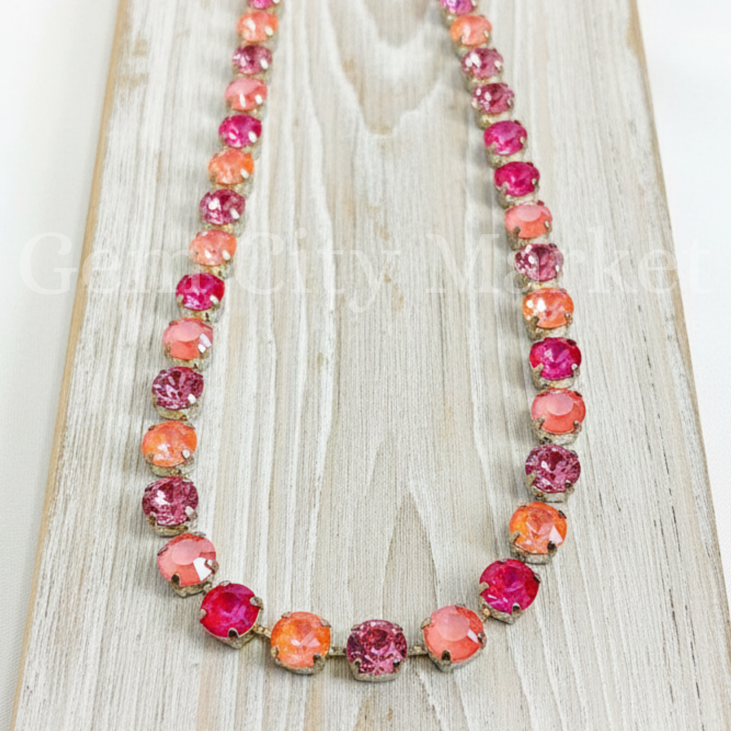 Crystal Necklace - Pink Citrus N014