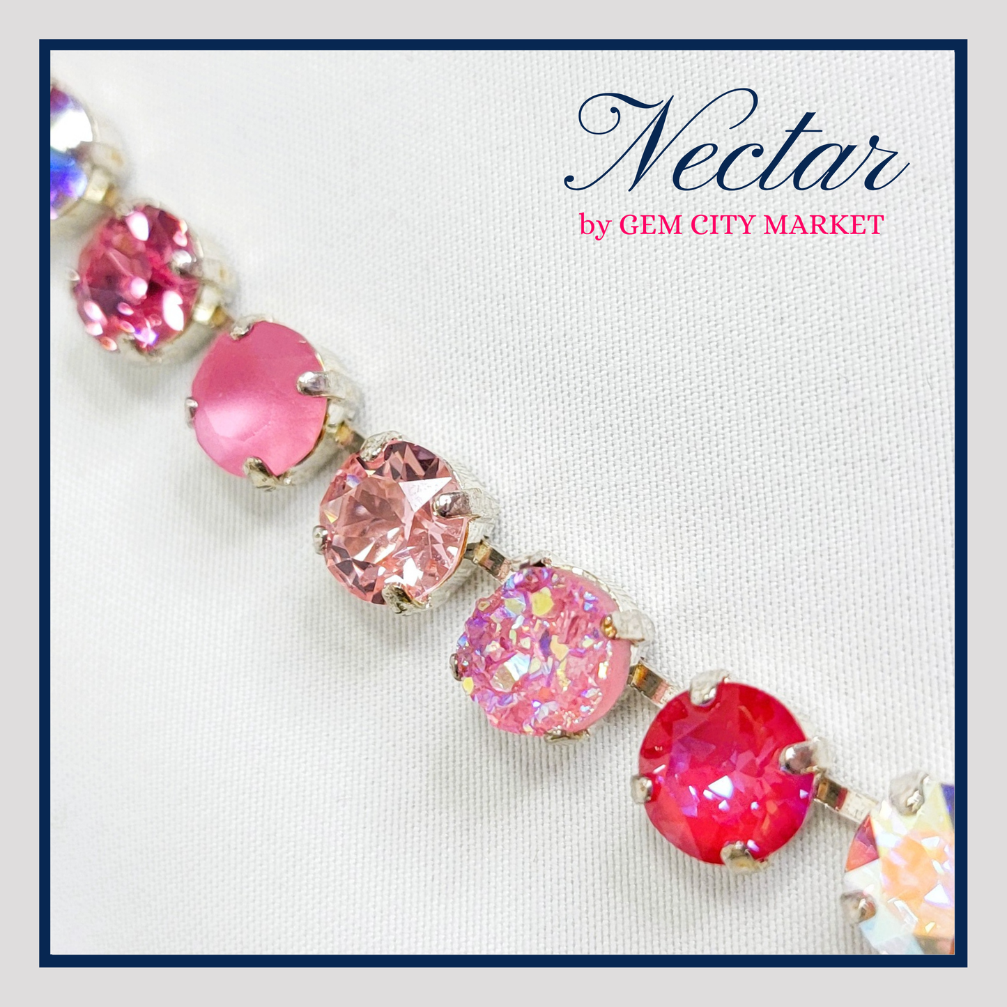 Crystal Necklace - Pretty in Pink N015