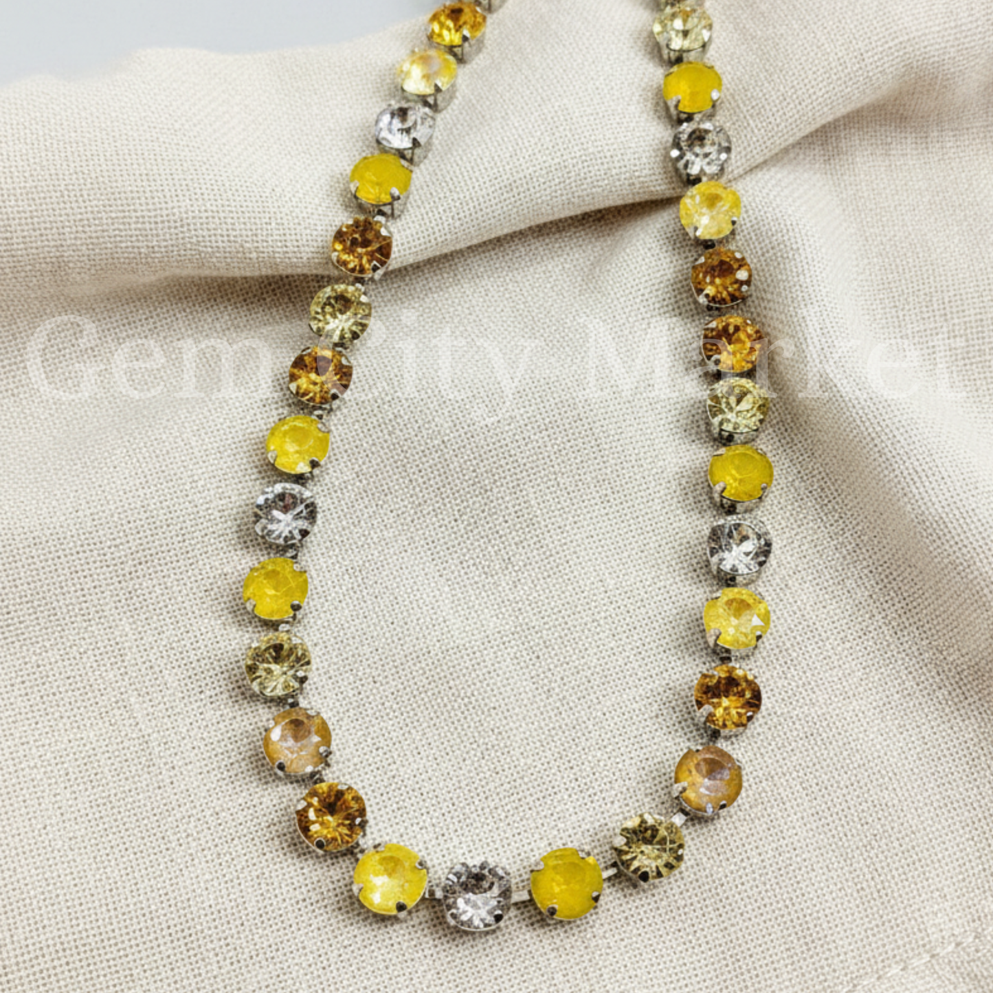 Crystal Necklace - Sunflower N018