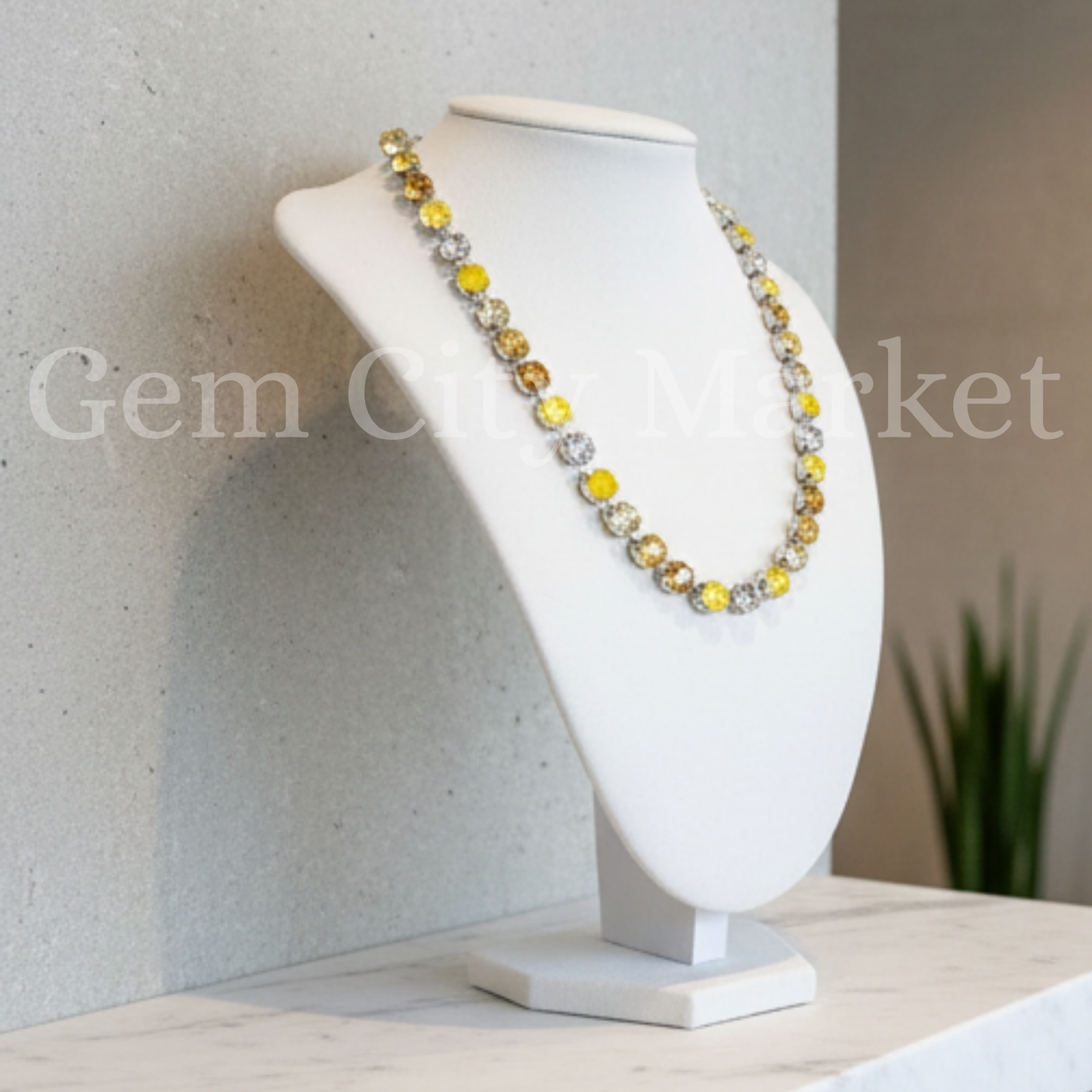 Crystal Necklace - Sunflower N018