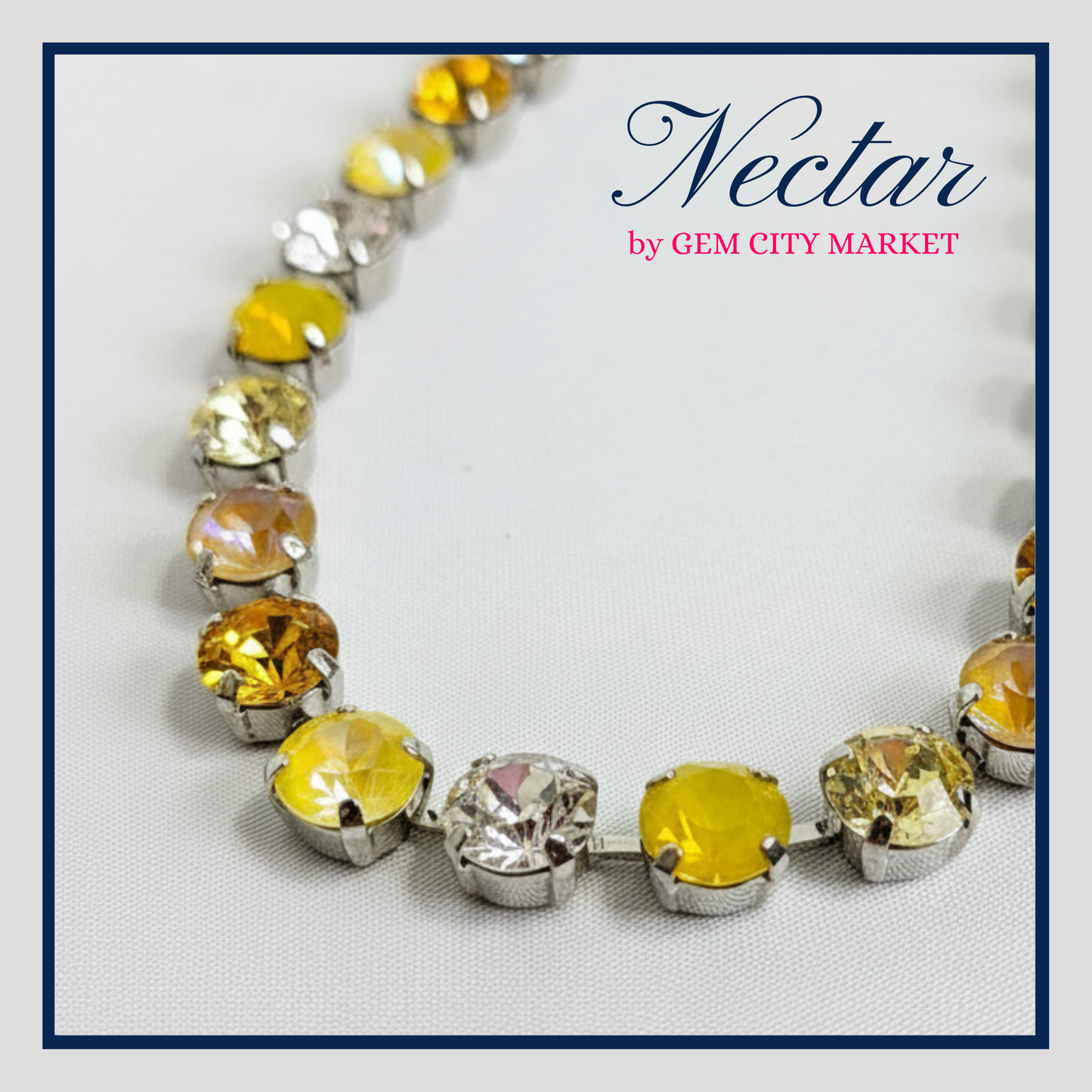 Crystal Necklace - Sunflower N018