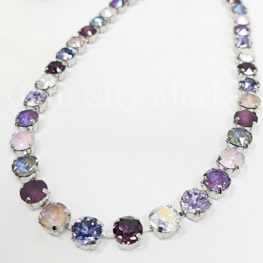 Crystal Necklace - Lavender Fields