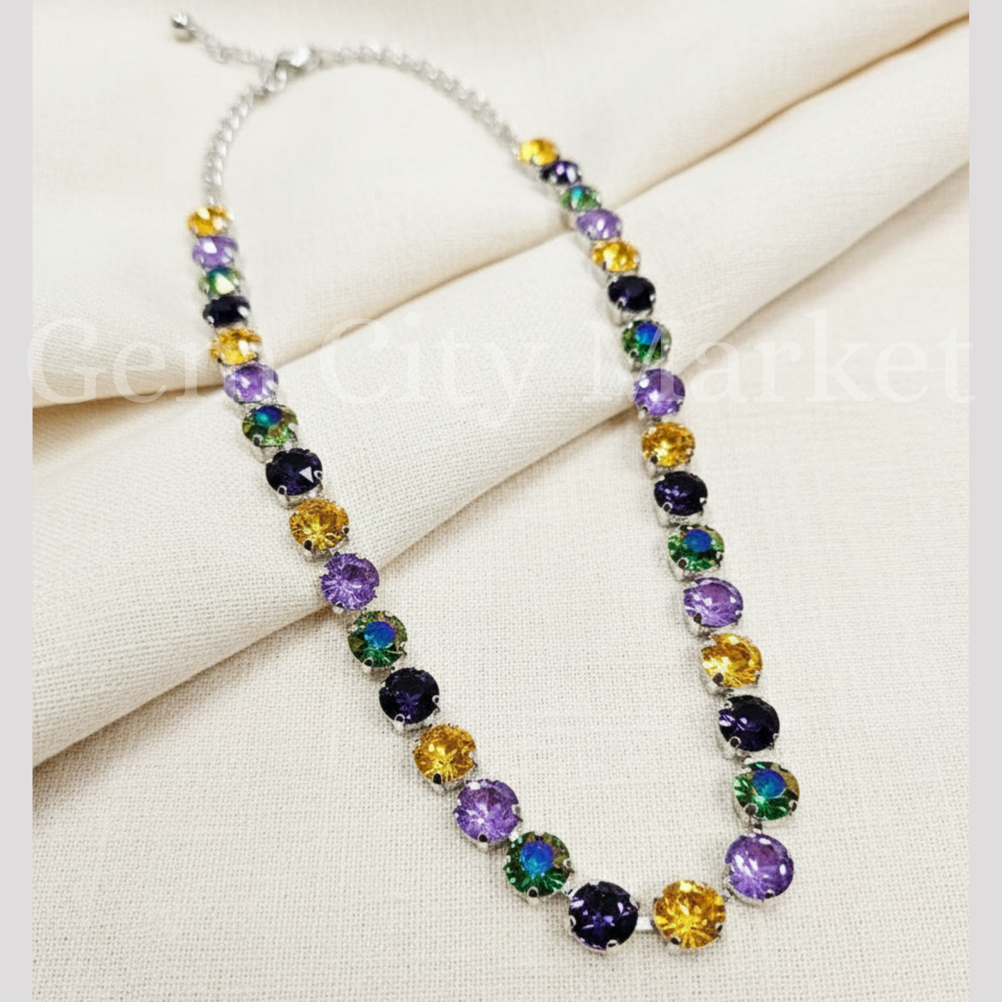 Crystal Necklace - Mardi Gras N025