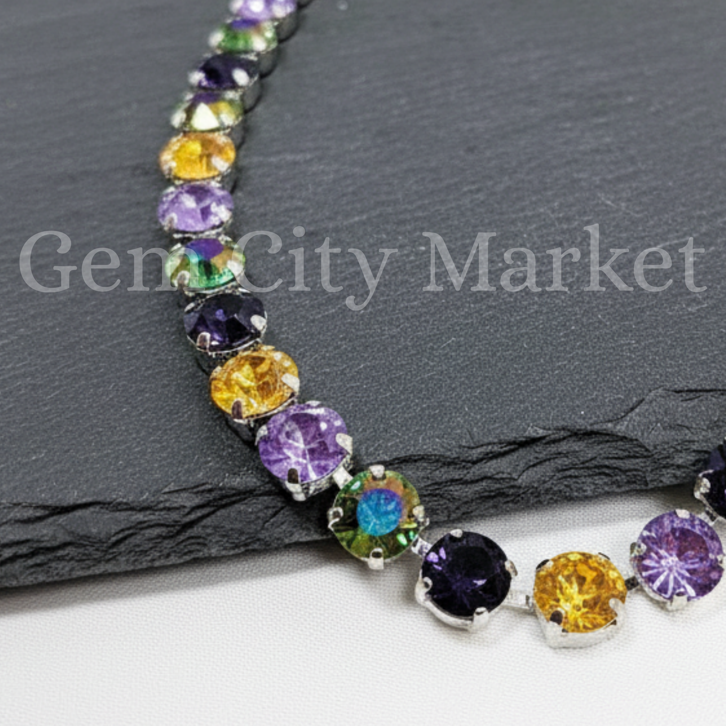 Crystal Necklace - Mardi Gras N025