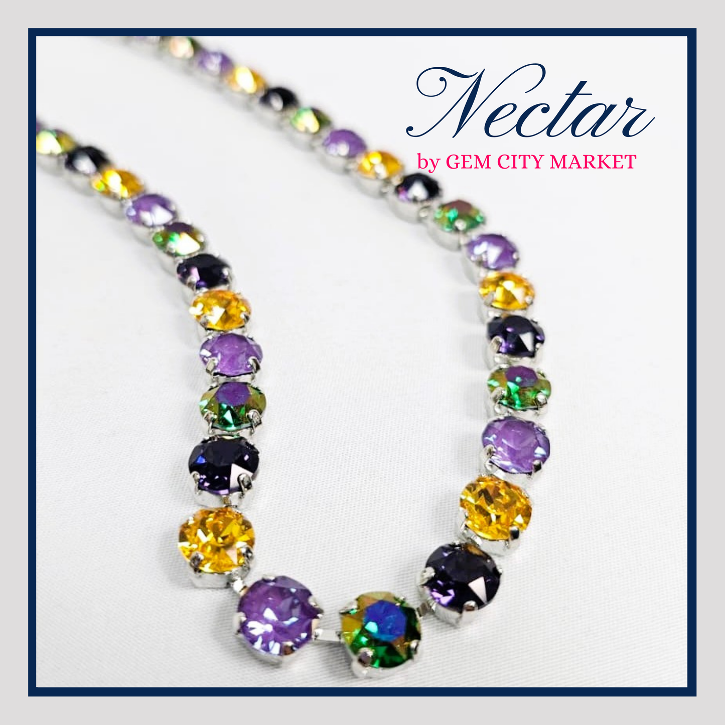 Crystal Necklace - Mardi Gras N025