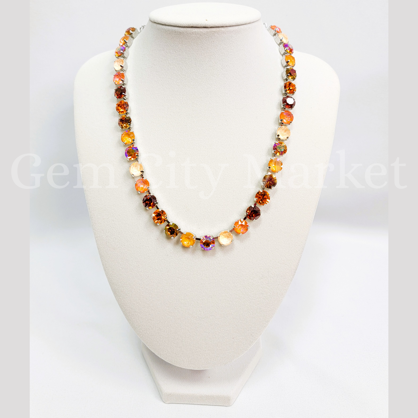 Crystal Necklace - Fire in the Sky N028