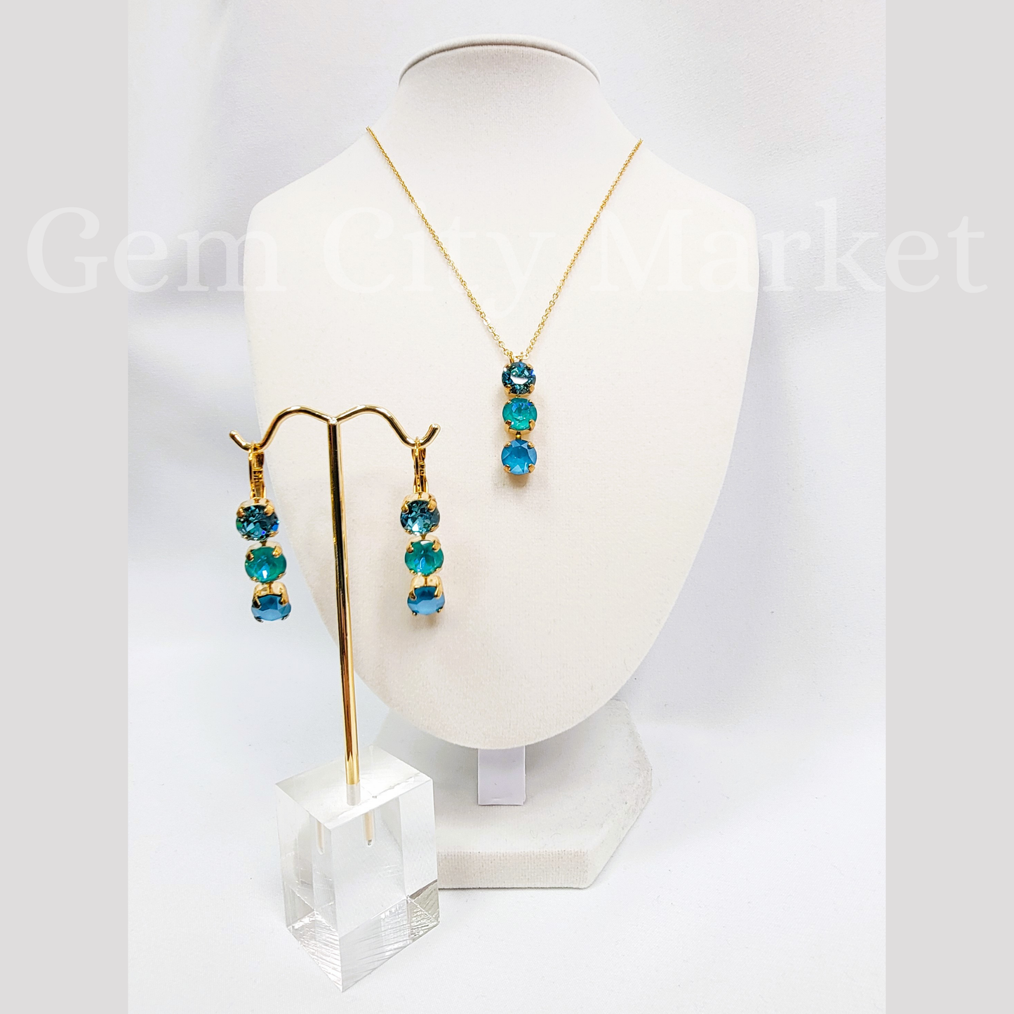 Crystal Set - Turquoise Trio Set N030