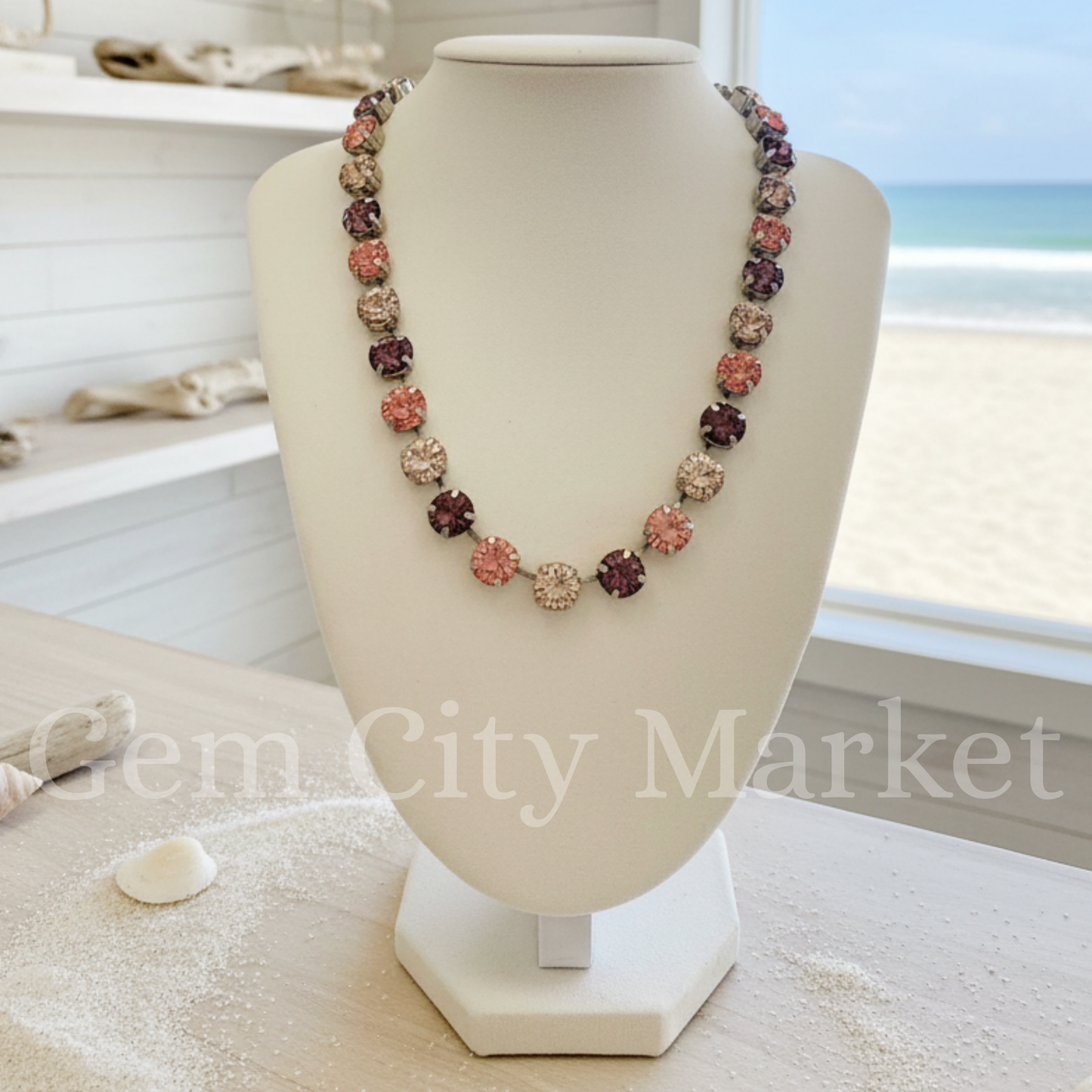 Crystal Necklace - Desert Rose N033