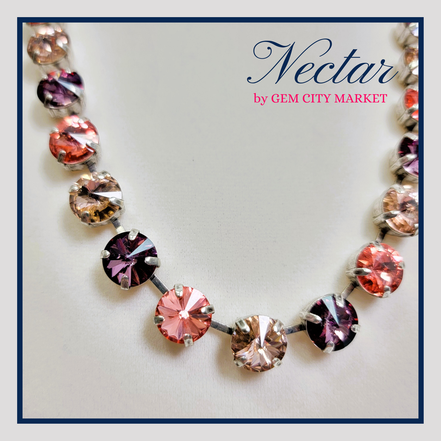Crystal Necklace - Desert Rose N033