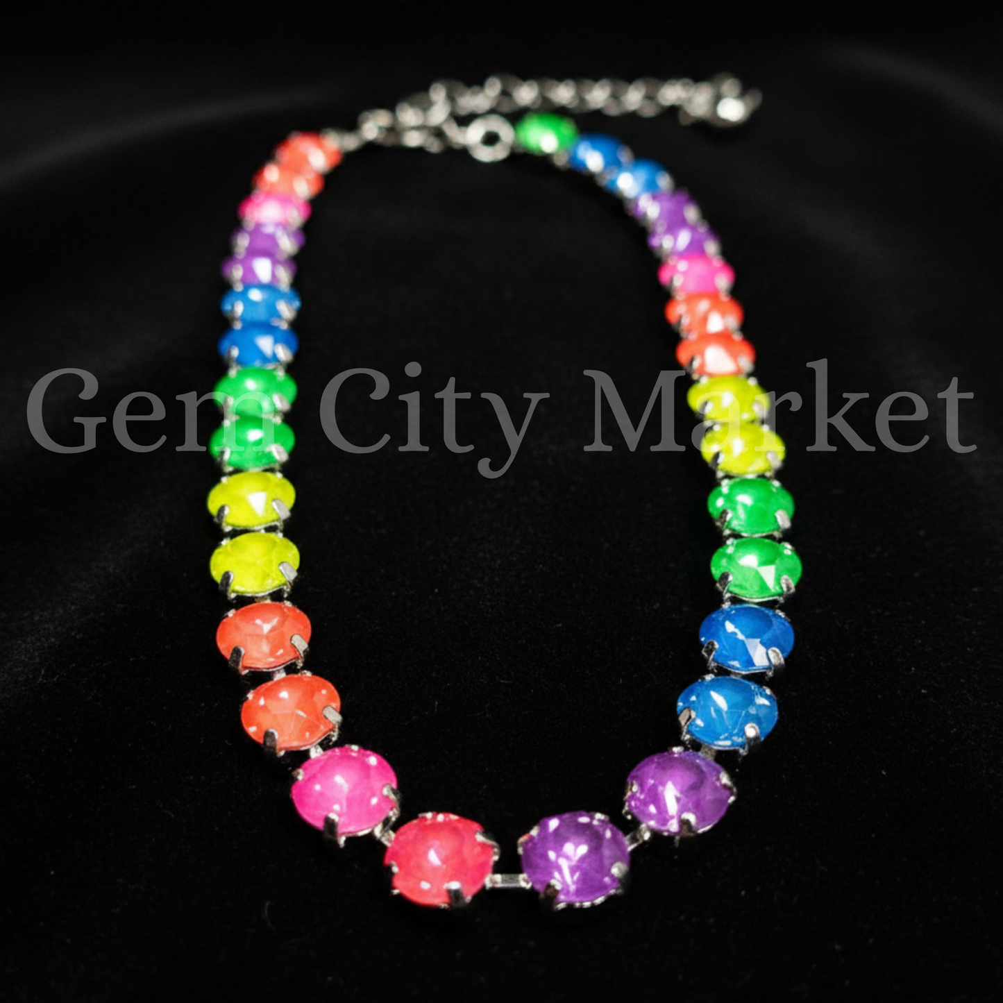 Crystal Necklace - Electric Summer N040