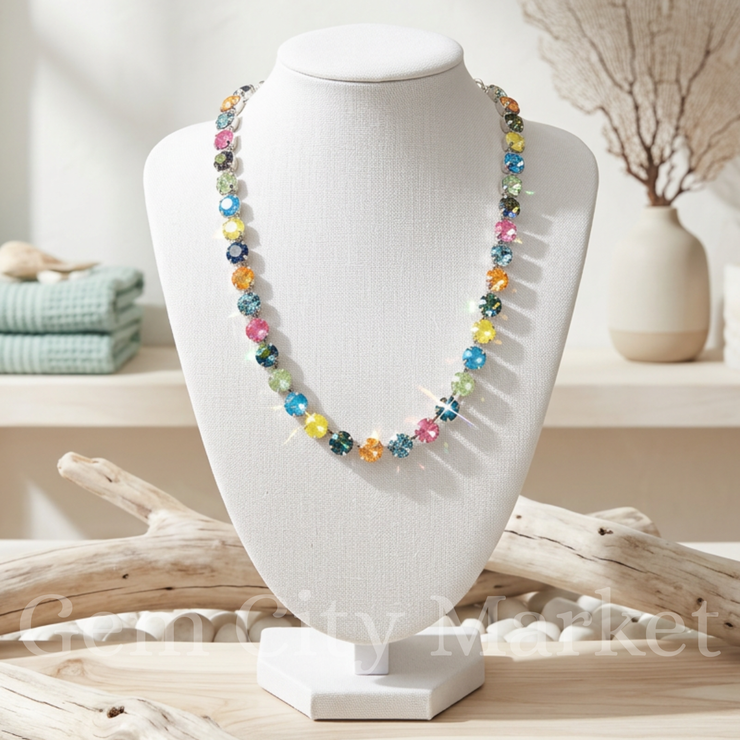 Crystal Necklace - Rainbow Reef N042