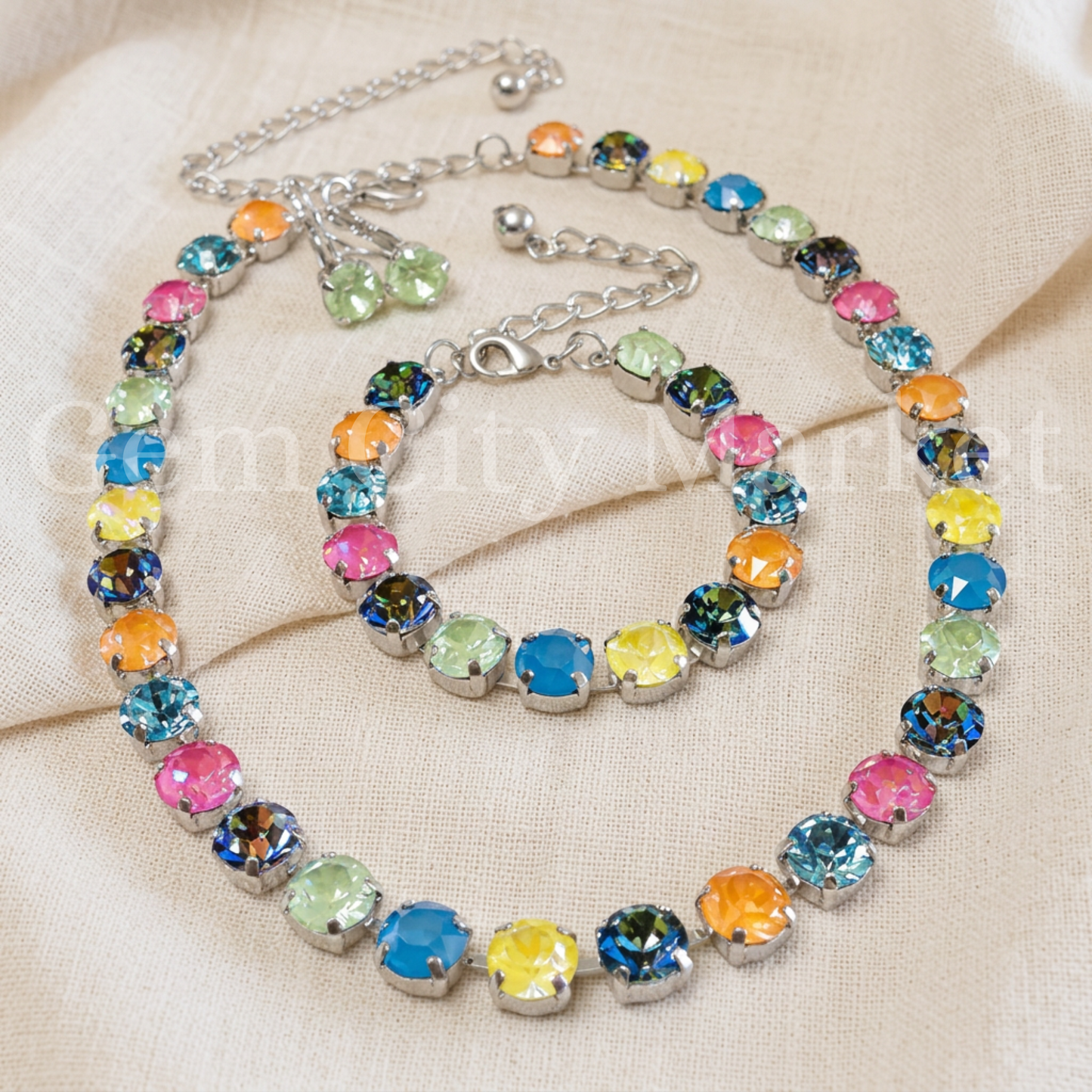 Crystal Necklace - Rainbow Reef N042