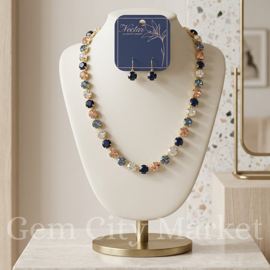 Crystal Necklace - Blue Ridge Gold N043