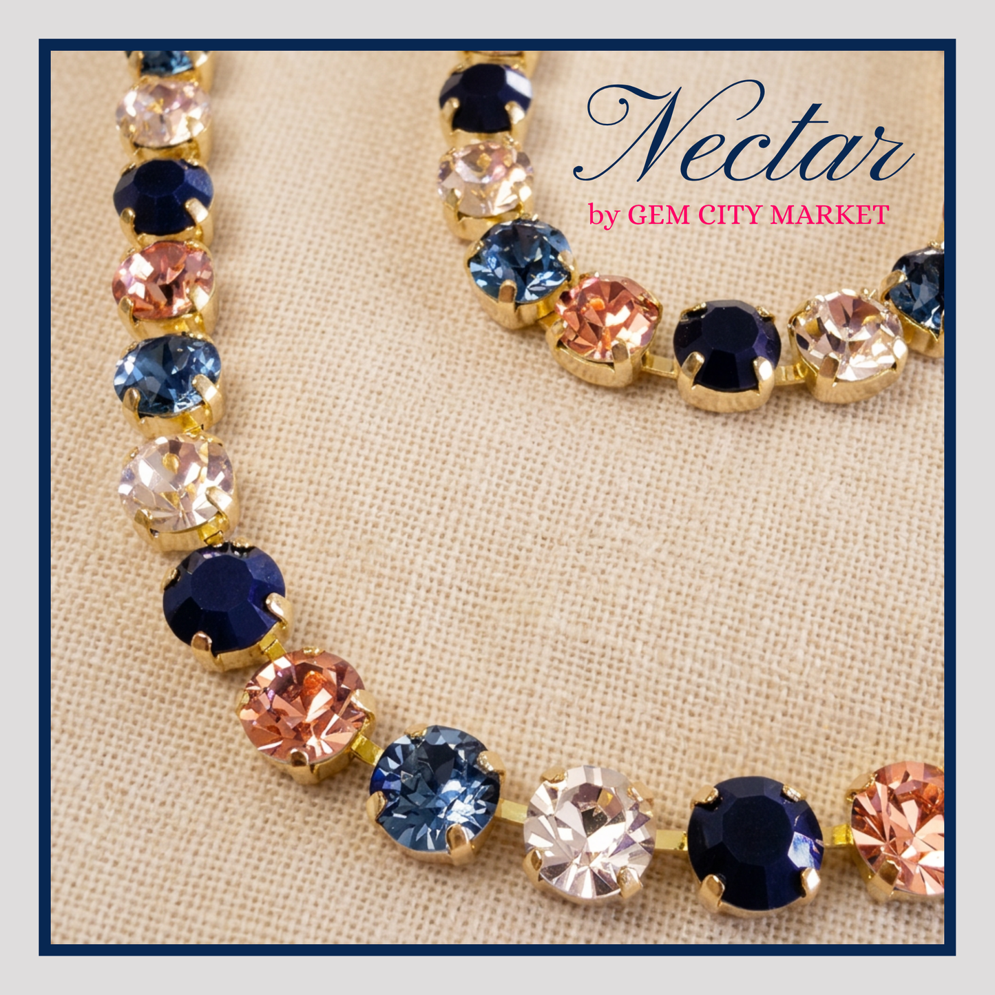 Crystal Necklace - Blue Ridge Gold N043