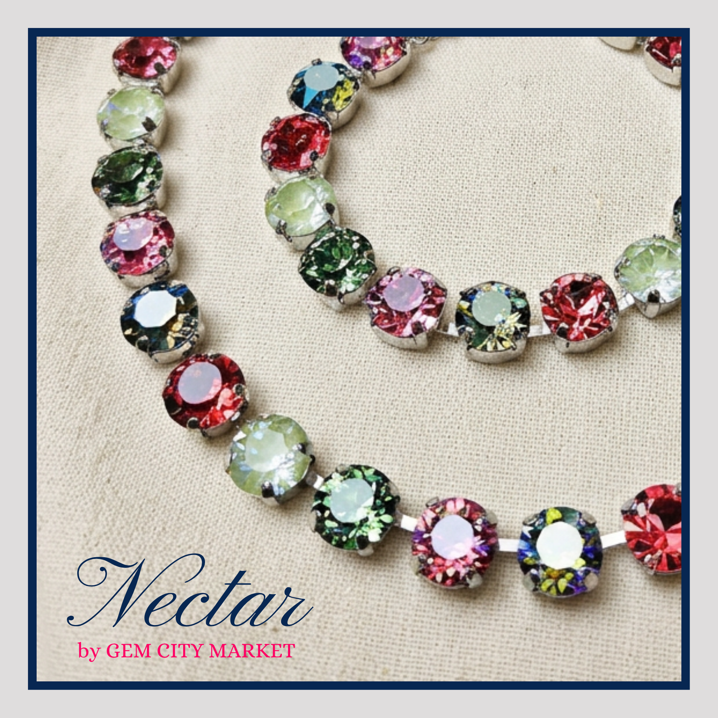 Crystal Necklace - Watermelon Sugar N044