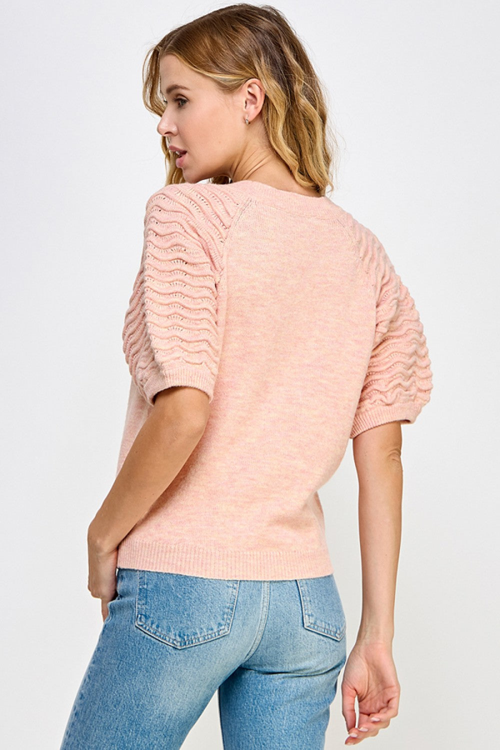 Puff Sleeve Sweater Top