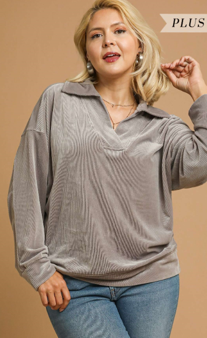 Soft Thermal Collared Top