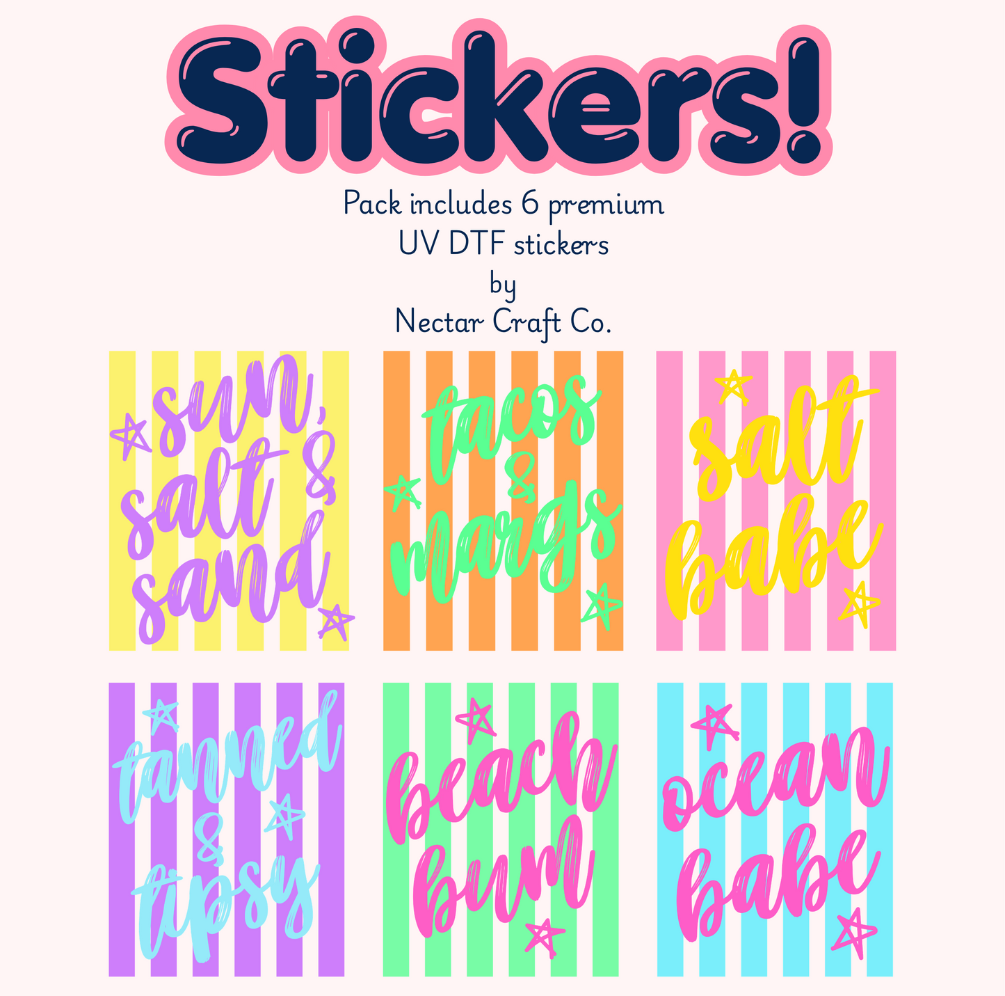 Sticker Pack - Beach Lovers