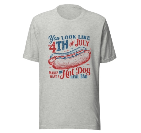 4th of July Hotdog T-shirt