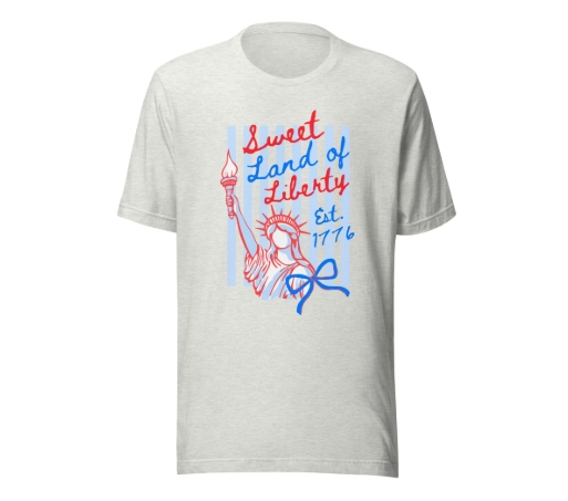 Sweet Land of Liberty (Blue Stripes) T-shirt
