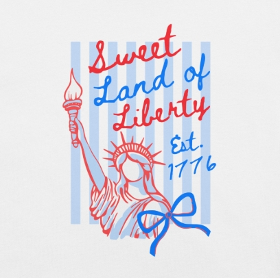 Sweet Land of Liberty (Blue Stripes) T-shirt