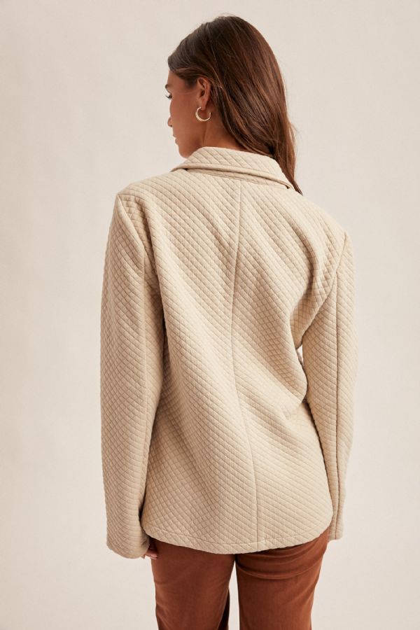 Quilted Double Breast Blazer/Jacket