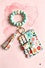 Beaded Bracelet Keychain Card Holder/Wallet