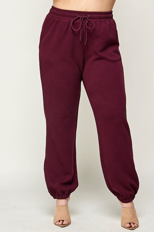 Textured Soft Jogger Pants