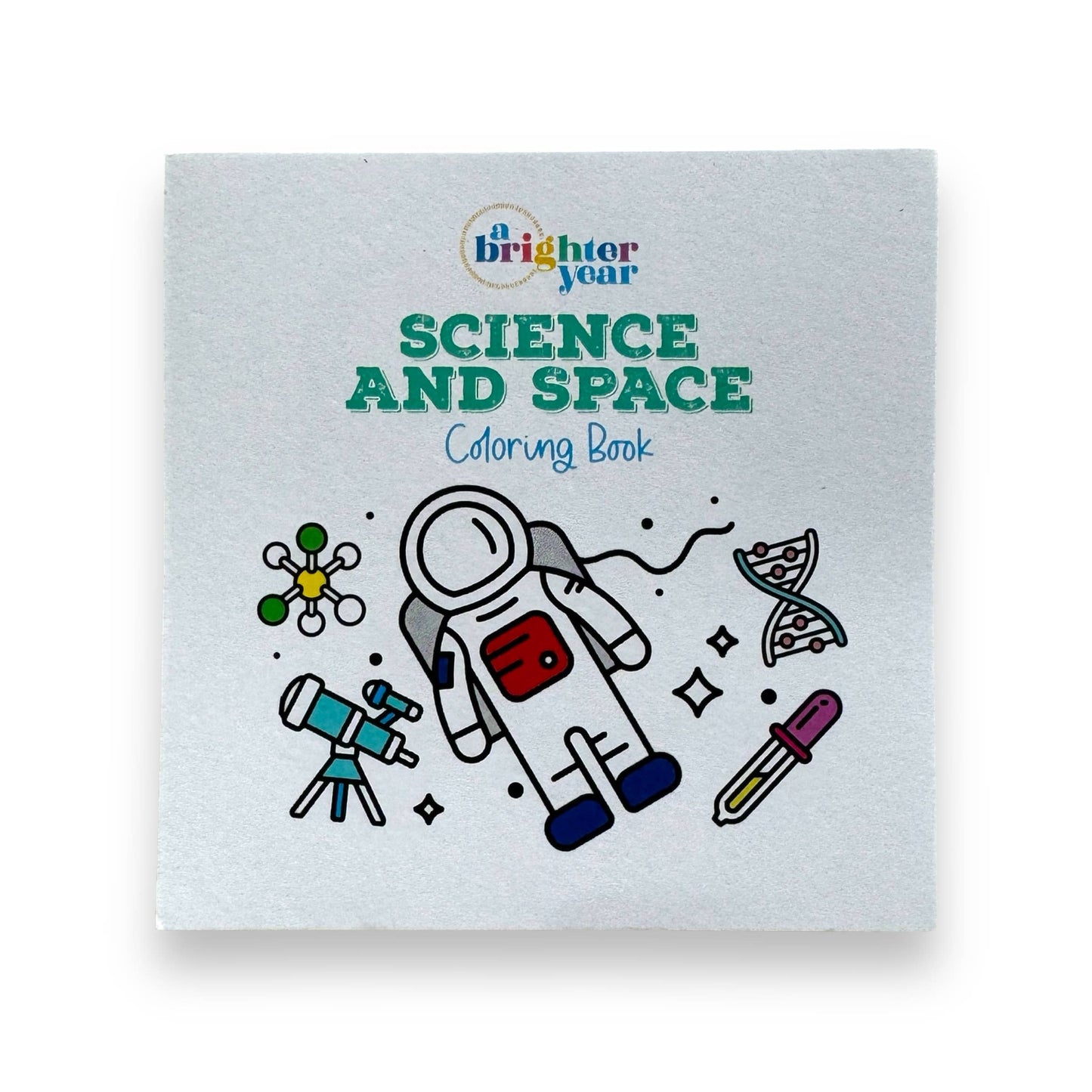 Science and Space Easy Tear Mini Coloring Book for Adult