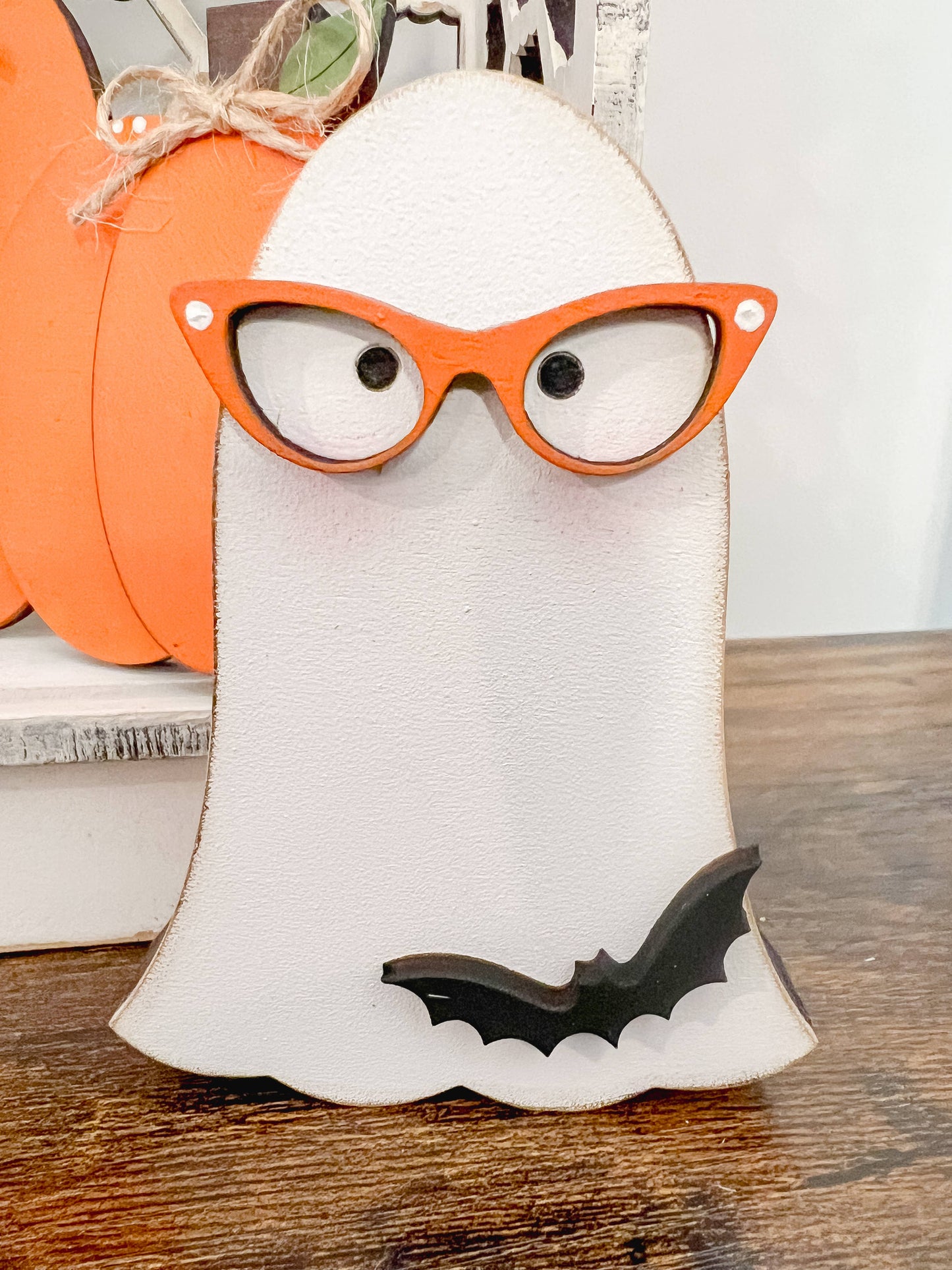 Chunky Nerdy Ghosts | Halloween Shelf Sitter Decor