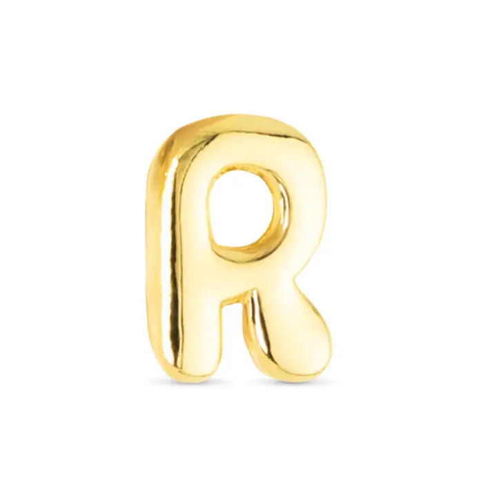 Initial Necklace Charm - Gold