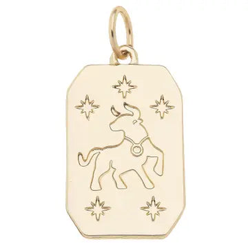 Zodiac Dog Tag Charm