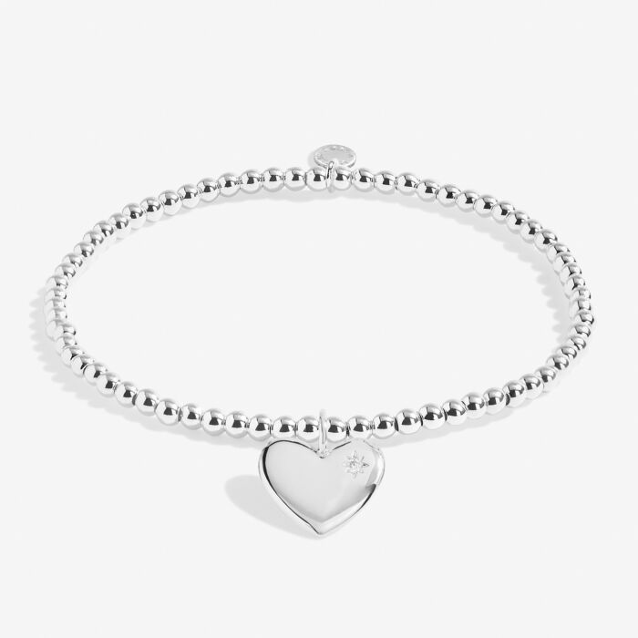 Christmas Gift Box 'Merry Christmas Mom' Bracelet in Silver Plating