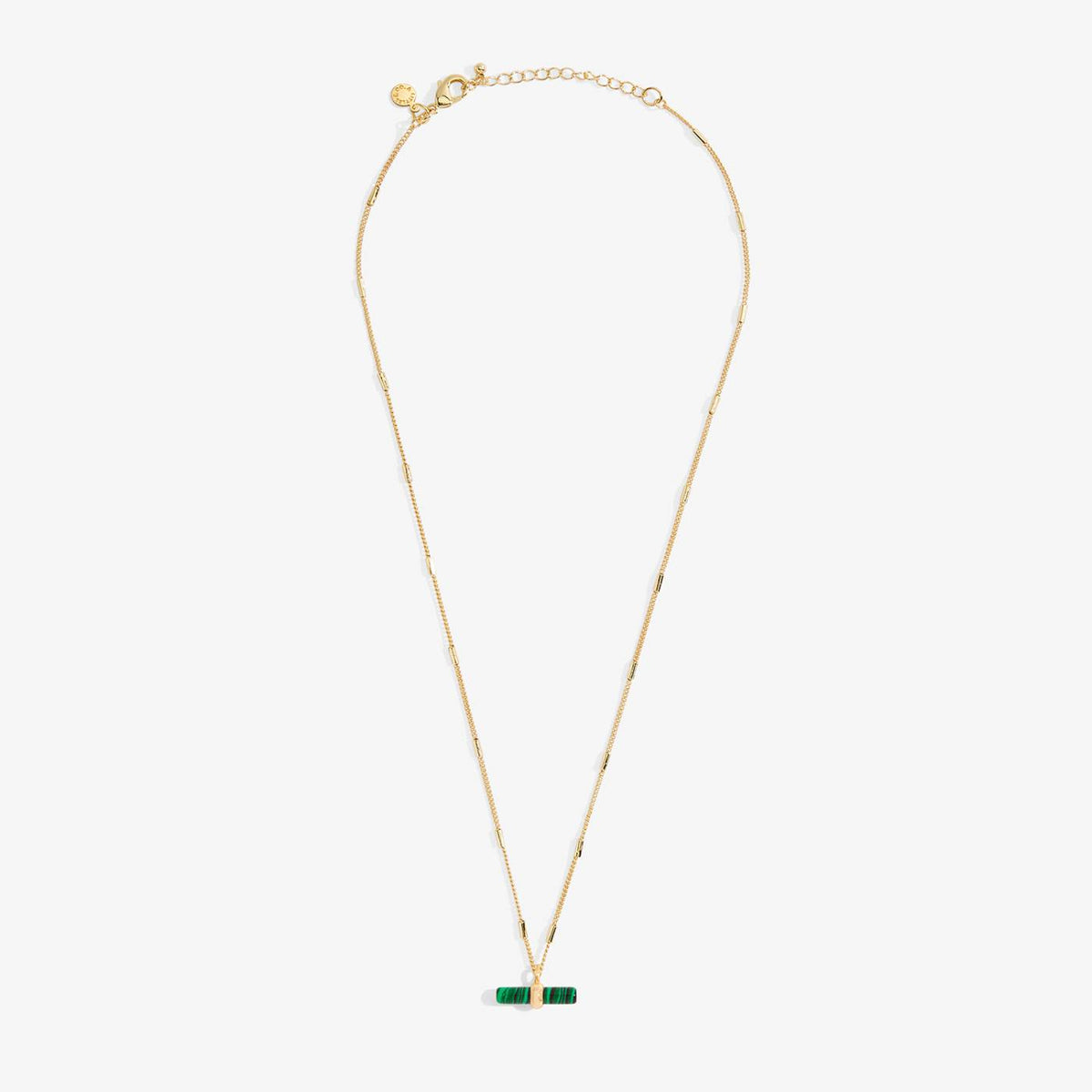 Aura Malachite Bar Necklace