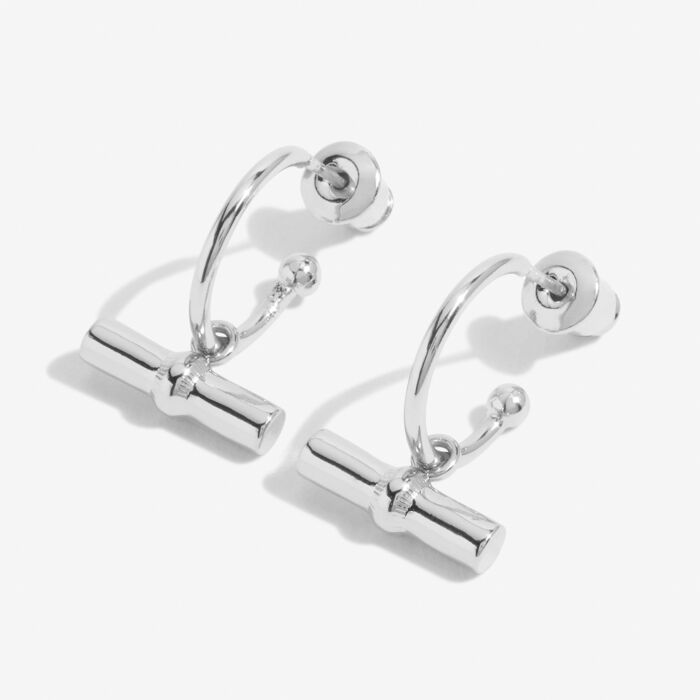Aura Bar Hoop Earrings