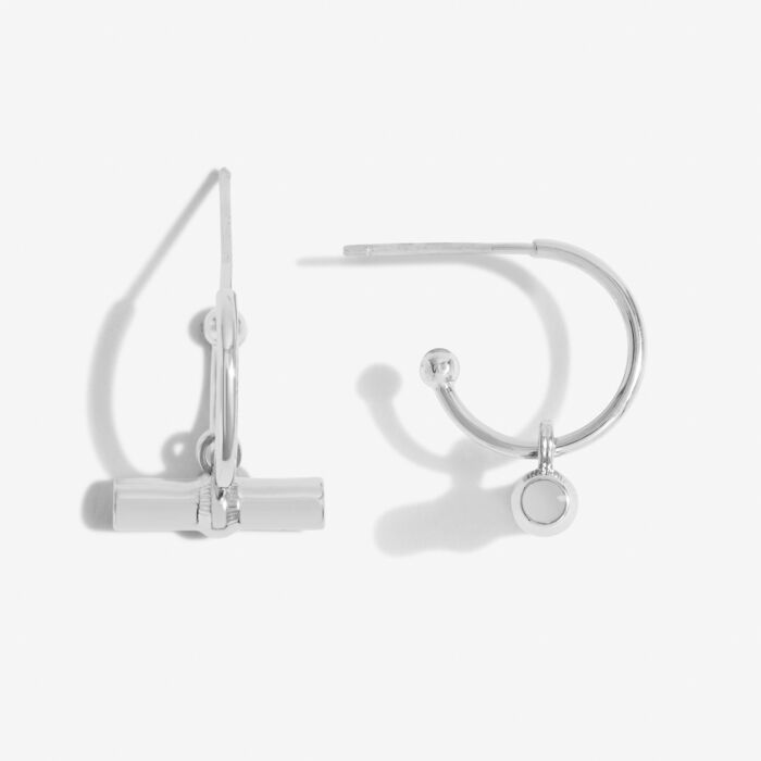 Aura Bar Hoop Earrings