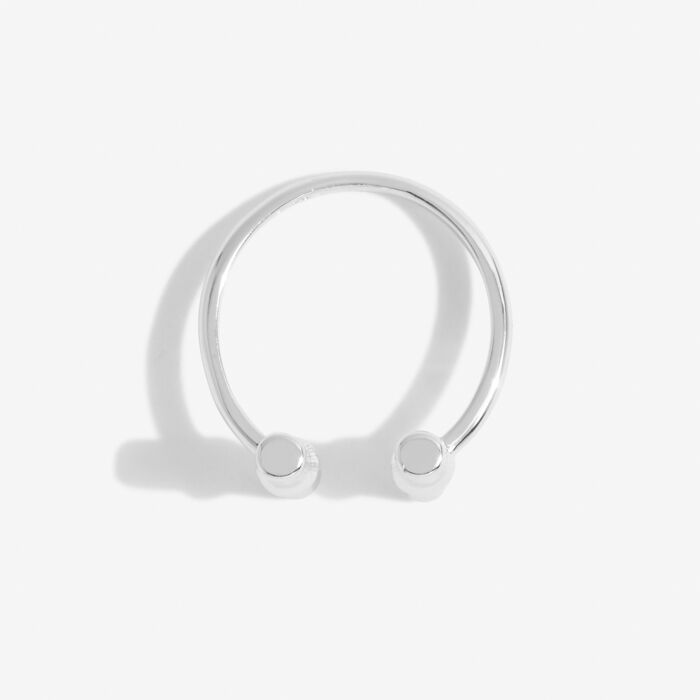 Aura Bar Ring in Silver Plating