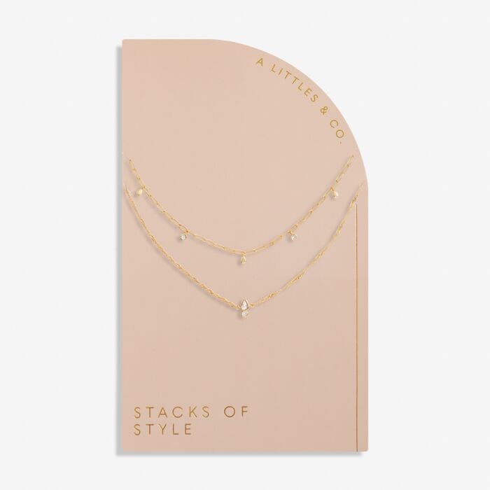 Stacks of Style Necklace Gold