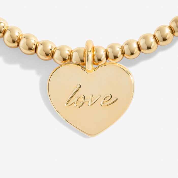 'With Love This Christmas' Bracelet in Gold-Tone Plating