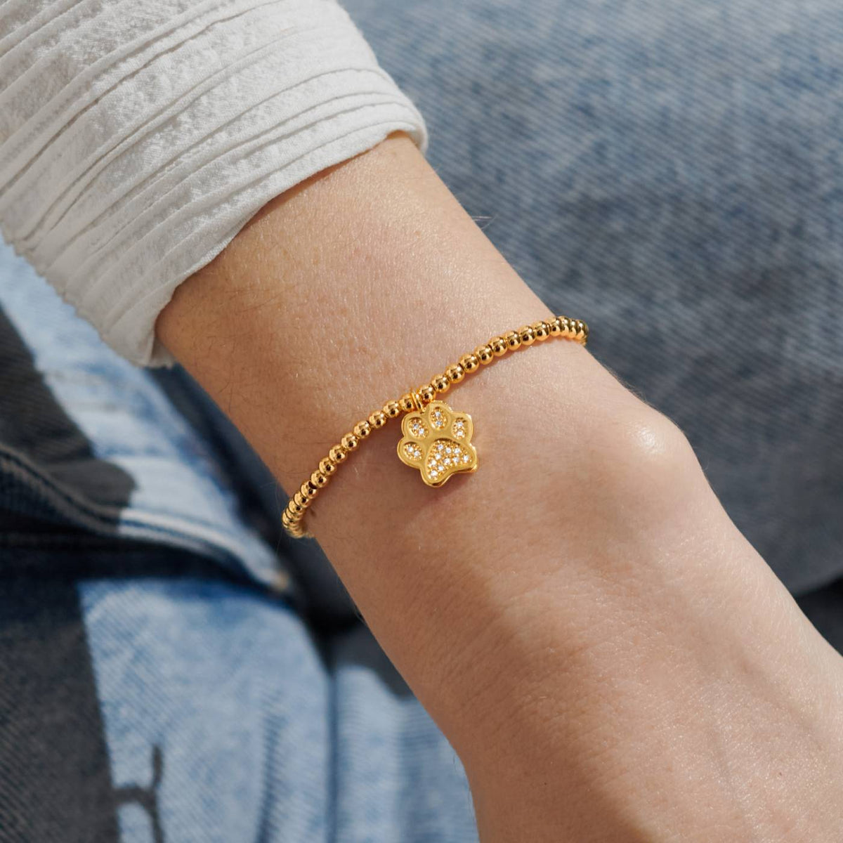 A Little 'Love Has Four Paws' Bracelet in Gold-Tone