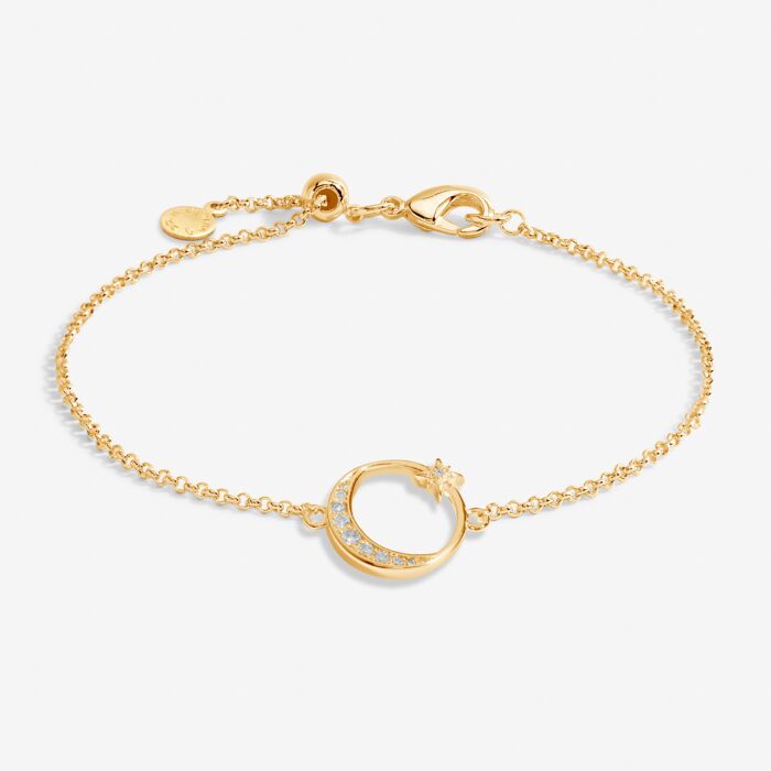 Moon Bracelet in Gold-Tone Plating