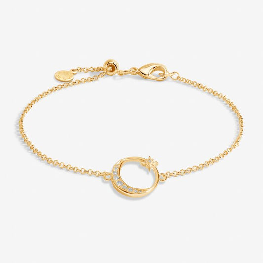 Moon Bracelet in Gold-Tone Plating