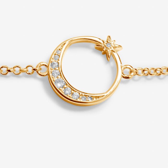 Moon Bracelet in Gold-Tone Plating