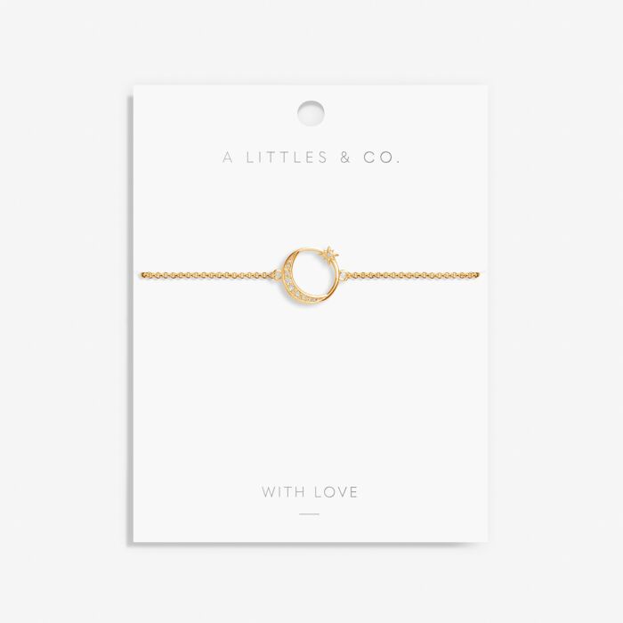 Moon Bracelet in Gold-Tone Plating